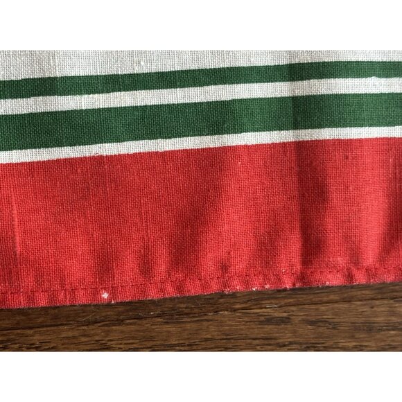 Vintage Christmas Tablecloth Christmas Poinsettia Approximate Size 82x59 Large - Picture 13 of 15